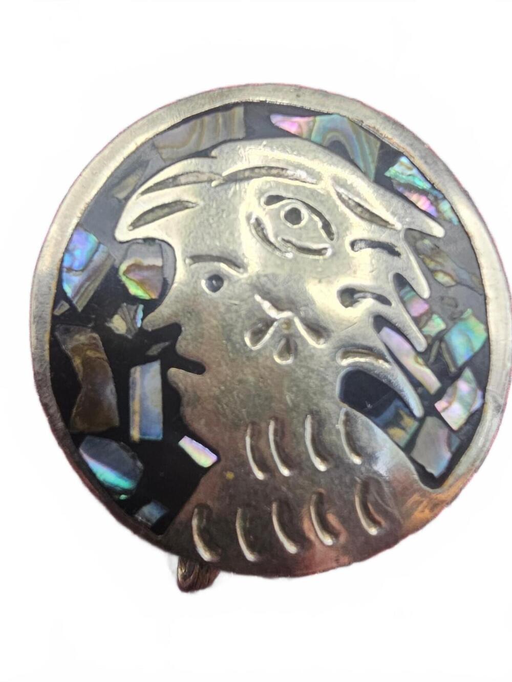 Abalone Bird Round Locket Pendant